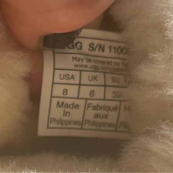 UGG Cream Cozy Sheepskin Slippers - Picture 7 of 11